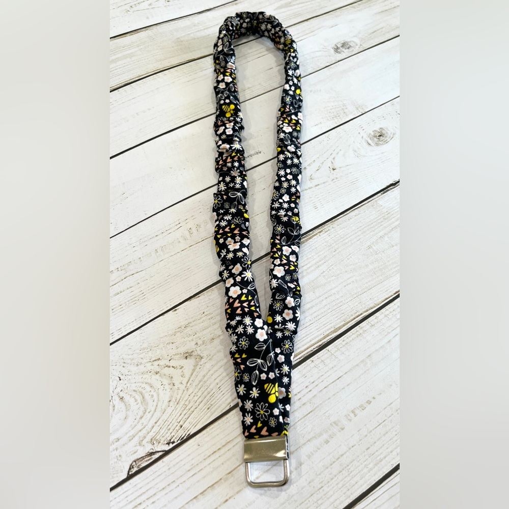 Floral Black Headband